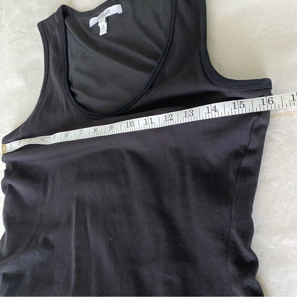 DEREK LAM IO CROSBY Black Sleeveless Cotton Dress with Lace Hem M - Picture 15 of 16